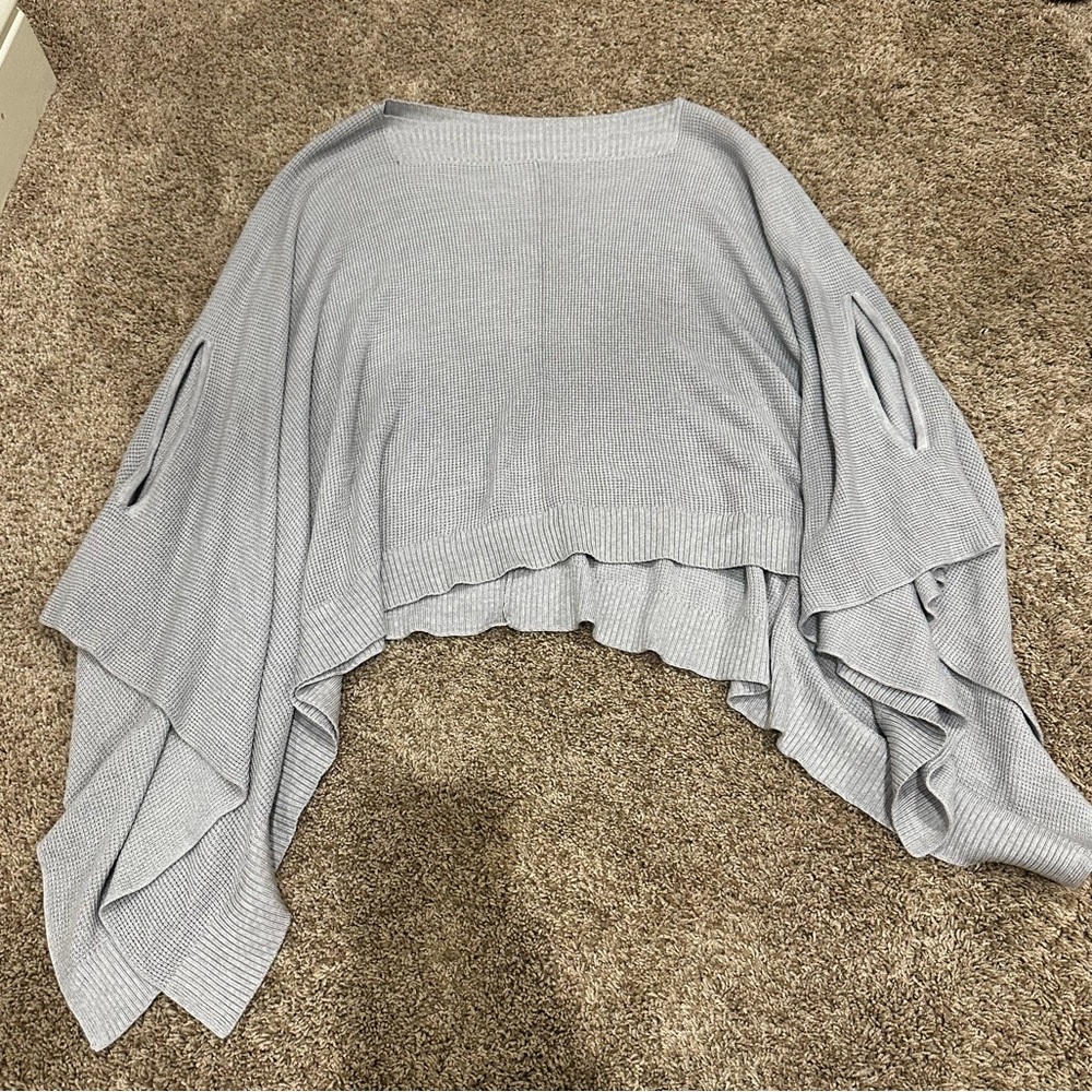 Light Gray Lulu Lemon Poncho - one size